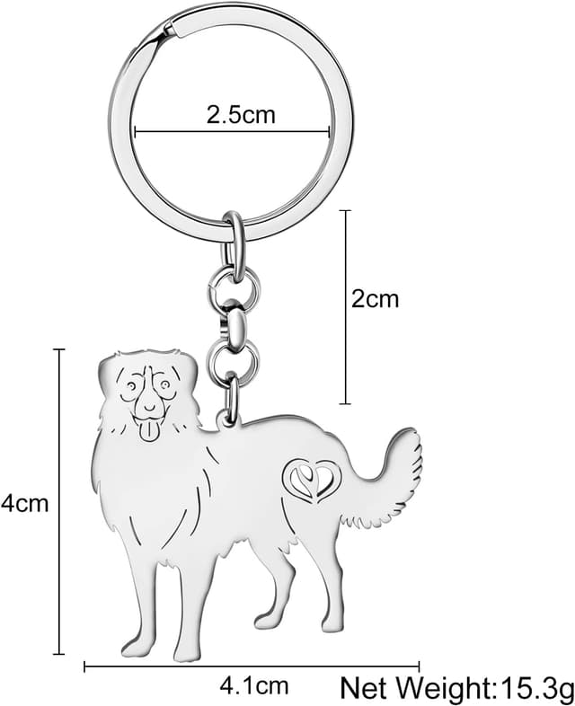 Detalle 1 de DOWAY whippet keychain charm ring