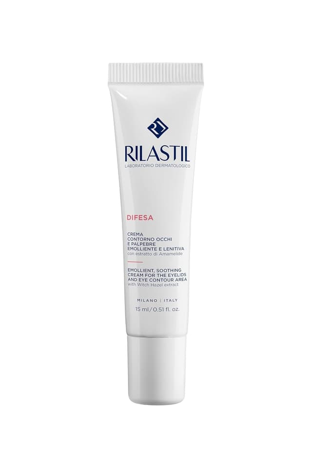 Detalle de Rilastil Difesa pflegende & beruhigende Augenlid- und Augenkonturcreme (15 ml) für empfindliche, reizbare Haut