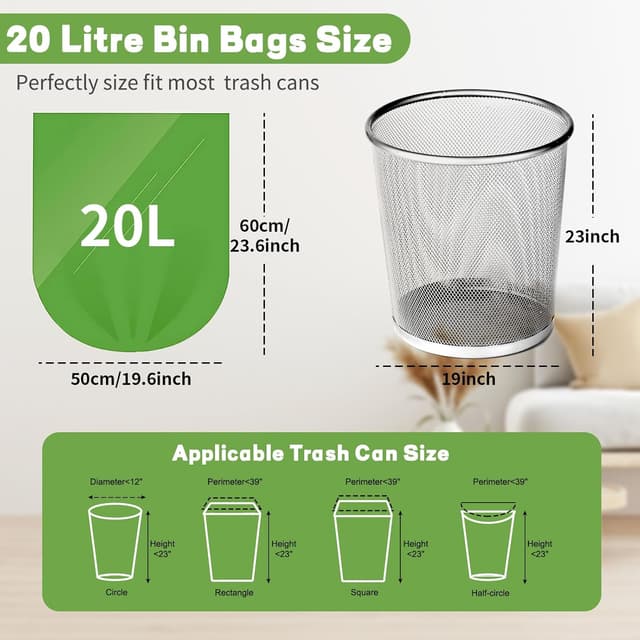 Thumbnail 2 de Biomüllbeutel 20 l BODFPPC, 100 Stück