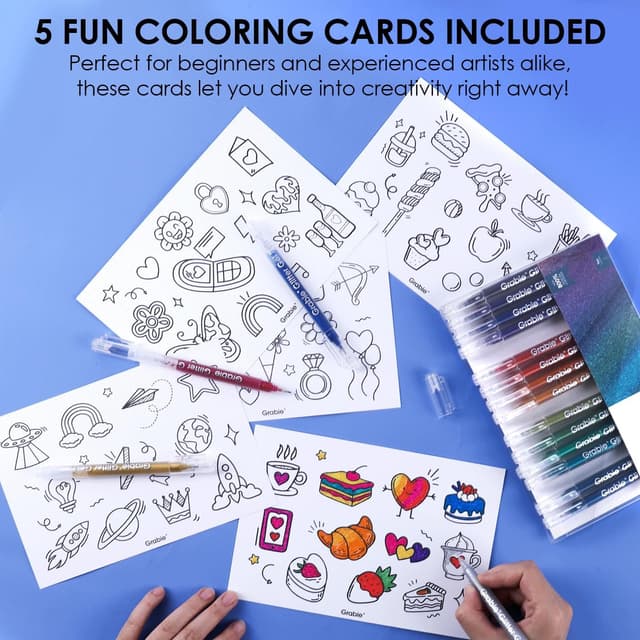 Detalle 2 de Grabie pennarelli glitter gel Jumbo 18