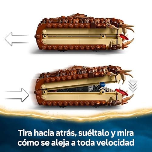 Detalle de LEGO Harry Potter 76449 Monstruoso Libro de los Monstruos Mordedor con carga manual y minifigura de Neville Longbottom