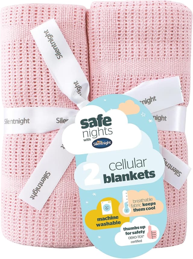 Thumbnail 6 de Silentnight Safe Nights Baby Blanket 2 Pack