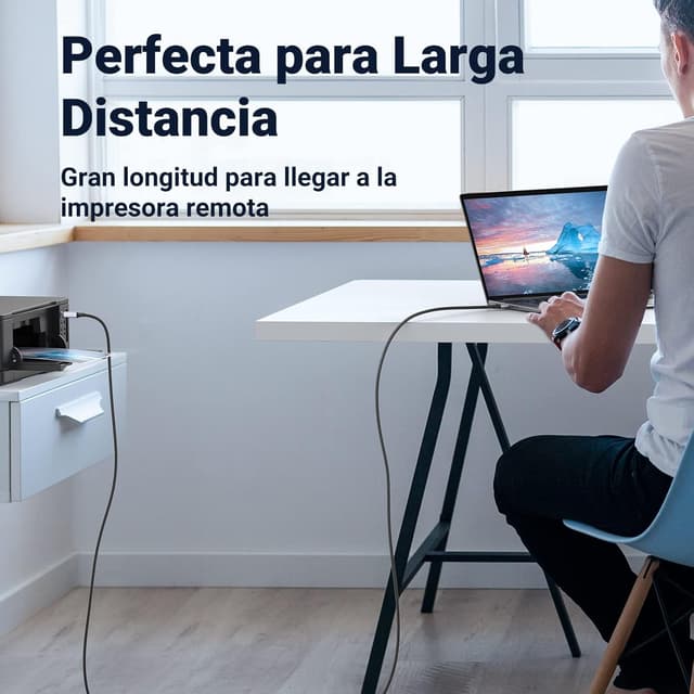 Thumbnail 5 de UGREEN Cable impresora USB A a B 3 metros