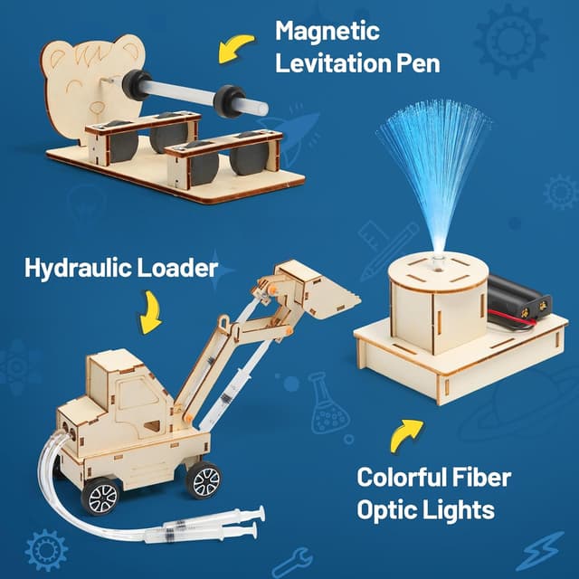 Detalle de STEM Toys Wooden Electronics Kit for Kids