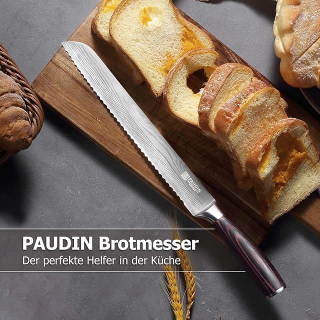 Thumbnail 5 de PAUDIN Brotmesser 26 cm Wellenschliff rostfreier Edelstahl