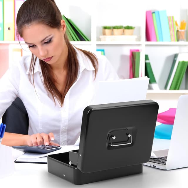 Thumbnail 6 de KYODOLED Locking Cash Box 11.81x9.45x3.54 in