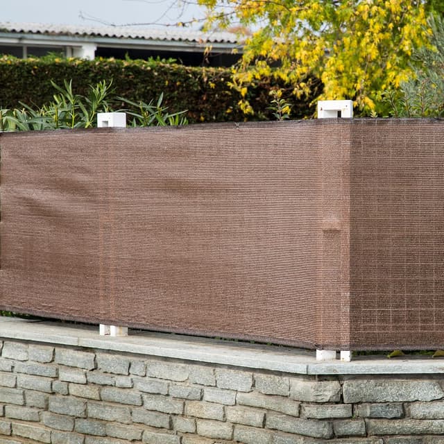 Detalle 2 de TENAX Soleado Corten 2,00x10 m in HDPE marrone
