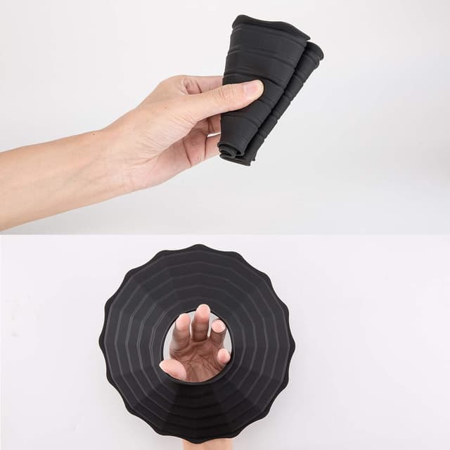 Detalle de JJC Silikon-Gegenlichtblende für DSLR-Objektive (Außendurchmesser 73–88 mm) – faltbarer Haubenschutz