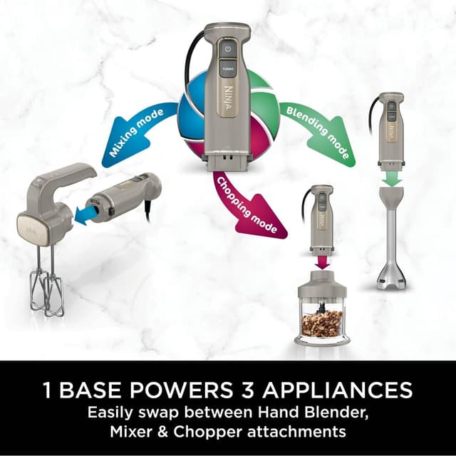 Thumbnail 1 de Ninja Foodi CI100UKSTGD 850W hand blender