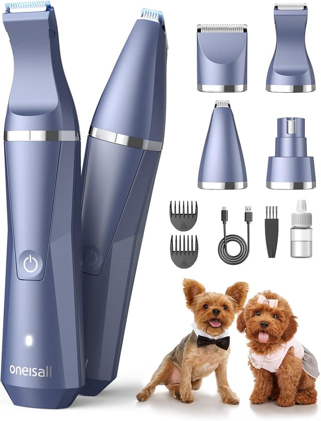 Detalle de oneisall Dog Clippers Grooming Kit 4 in 1