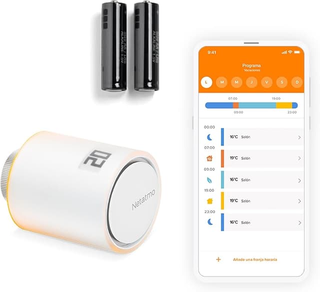 Detalle de Netatmo Válvulas Termostáticas WiFi para Control Remoto 🌡