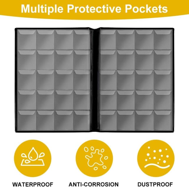 Thumbnail 4 de Vicloon Album monete 200 tasche 45x45 mm