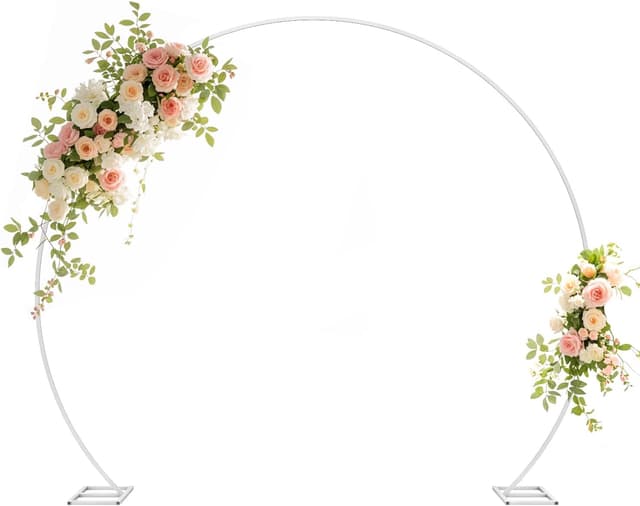 Imagen de Fiita 6.2 ft White Round Backdrop Stand en OfertitasTOP