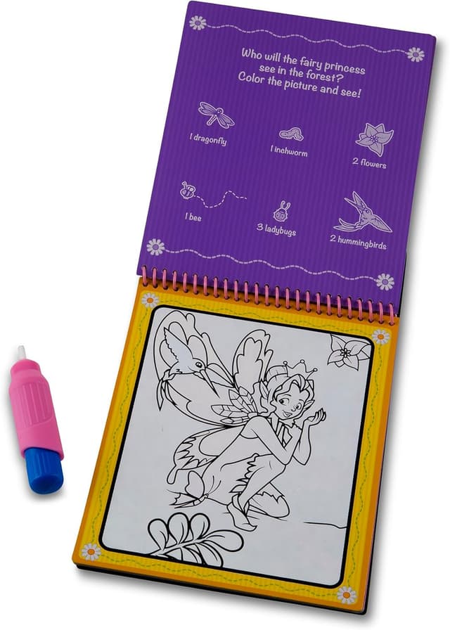 Detalle de Melissa & Doug Water WOW! Livres de peinture magique aux stylos à eau (fées) pour enfants