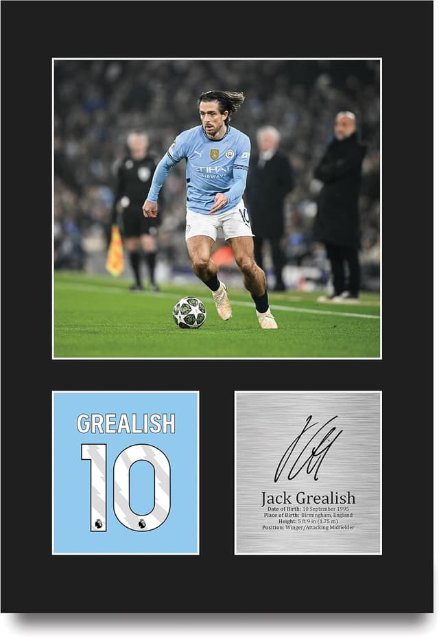 Imagen de HWC Trading Jack Grealish A4 Signed Picture en OfertitasTOP