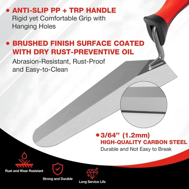 Thumbnail 2 de SHALL Soft-Grip-Glättekellen-Set 3-teilig