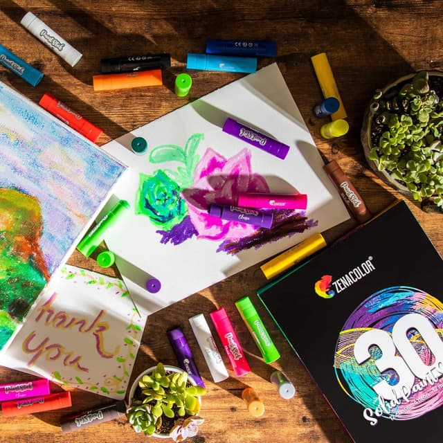 Thumbnail 6 de Zenacolor Lot de 30 bâtons de peinture 🎨