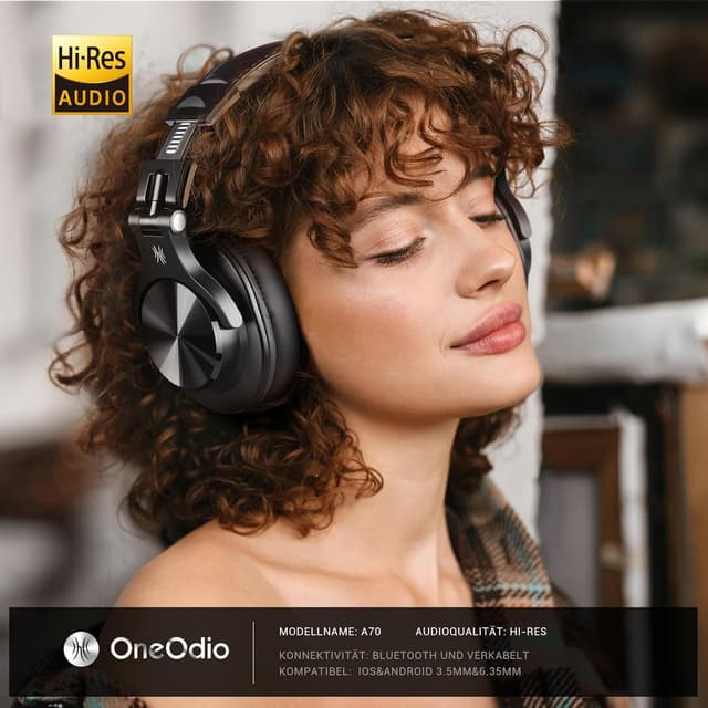 Detalle 2 de OneOdio Bluetooth Kopfhörer Over Ear 72 Std HiFi