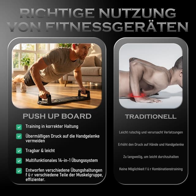 Thumbnail 6 de Faltbare Liegestützgriffe Push Up Bars