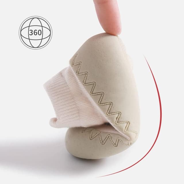 Detalle 2 de Toddler Sock Shoes – Cute Baby First Walking Shoes with Soft Sole Grips