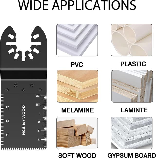 Thumbnail 3 de Meff-Mluk 50Pcs Oscillating Saw Blades Kit 🪚