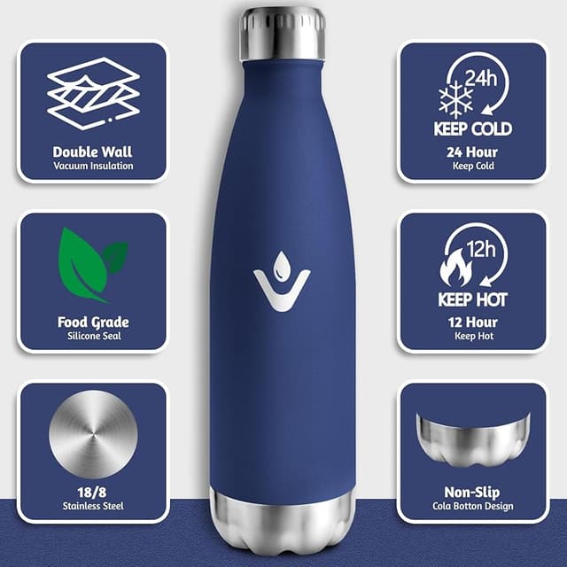 Thumbnail 4 de HoneyHolly Botella térmica 750 ml, acero 18/8, a prueba de fugas 🚰