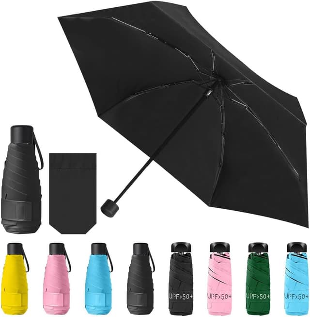 Detalle de Vicloon Mini Ombrello Portatile Pieghevole antivento con protezione UV