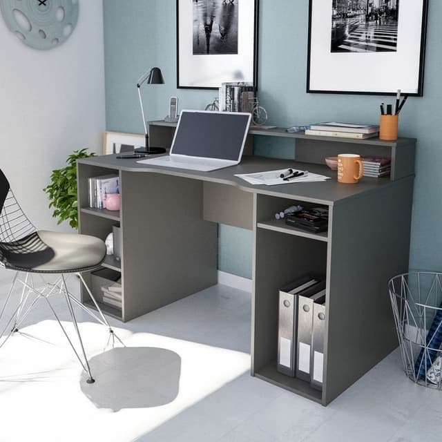 Detalle de Habitdesign Ozone mesa de escritorio gris