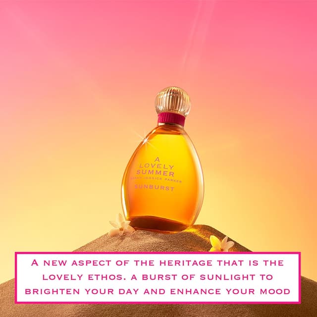 Detalle de Sarah Jessica Parker A Lovely Summer Sunburst Eau de Parfum (100 ml) – sonnig, frisch und langanhaltend