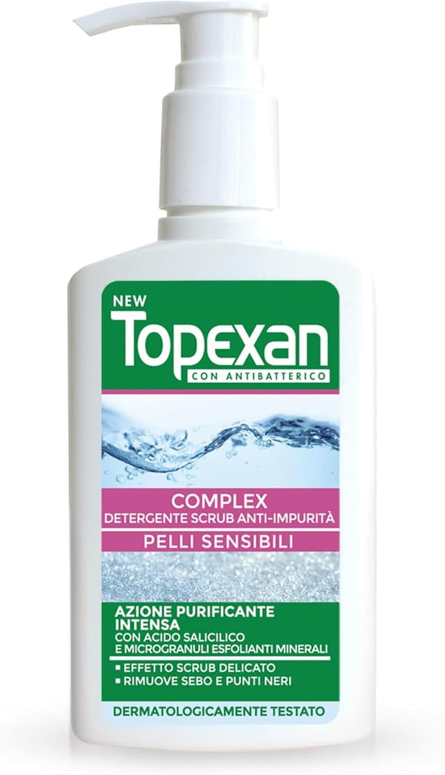 Detalle de NewTopexan Complex Pelli Sensibili 150 ml: gel detergente purificante per imperfezioni