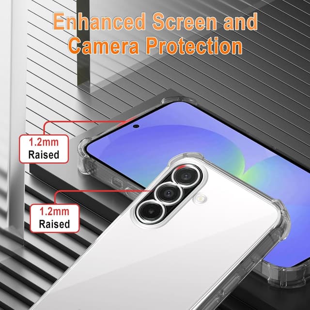 Detalle 2 de XTCASE Coque pour Samsung Galaxy A37 avec cordon tour de cou – étui silicone TPU transparent noir