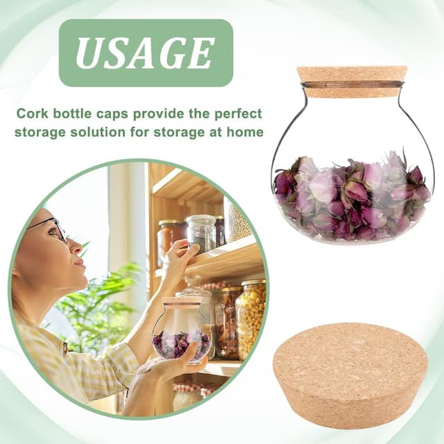 Detalle 1 de AHANDMAKER Korkdeckel 2 Stück 76 bis 92 mm