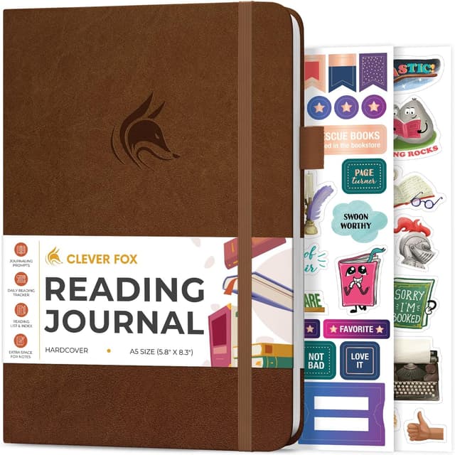 Thumbnail 6 de Clever Fox Reading Journal A5 guided log