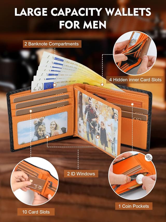 Detalle 2 de GSG Since 1998 RFID trifold wallet