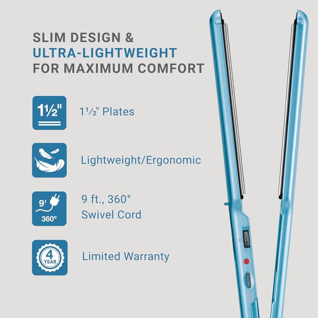 Detalle 1 de BaBylissPRO Nano Titanium Ultra-Thin Straightener
