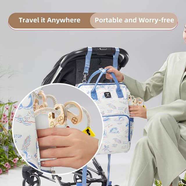 Detalle 2 de Montessori traffic-themed suction cup sensory toy with car wooden ring (6–12 months)