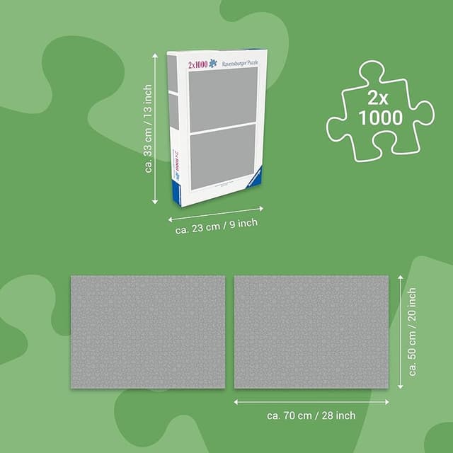 Detalle de Ravensburger Puzzle Zoe Sadler 70x50 cm — 2x1000 piezas 🧩