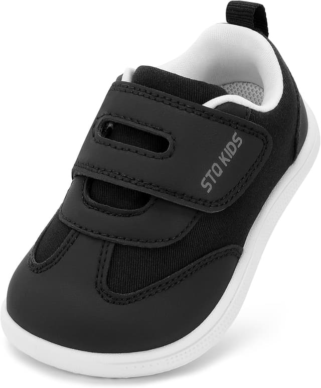 Detalle de STQ Kids Barefoot Trainers with Wide Toe Box, Hook-and-Loop & Non-Slip Sole