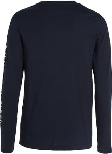 Thumbnail 5 de Tommy Hilfiger Hombre Camiseta Manga Larga 🍃 Logo Algodón Azul