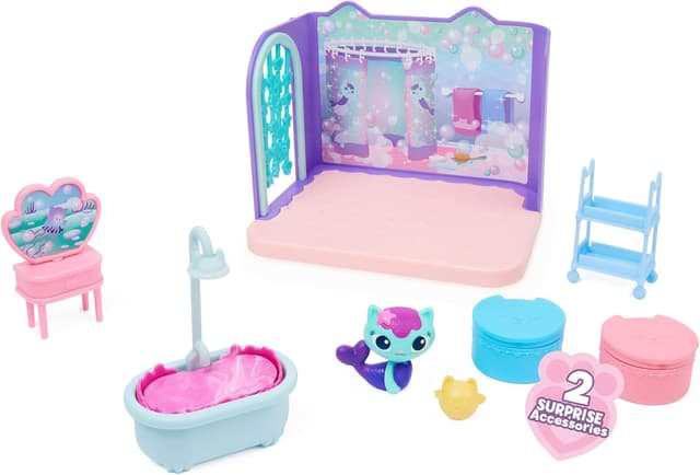 Detalle de Gabby’s Dollhouse Primp and Pamper Bathroom