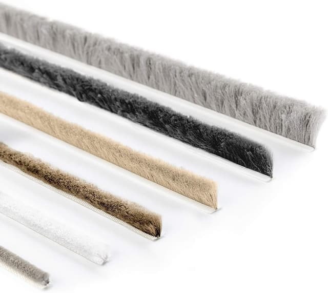 Thumbnail 6 de STEIGNER 10m joint brosse adhésif pour porte coulissante, hauteur 11 mm 🚪