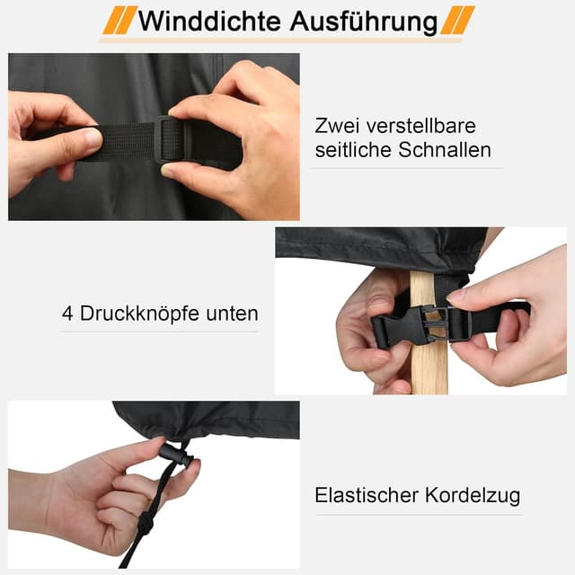 Detalle de Ezilif Gartenstuhl Abdeckung 420D 70x70x80