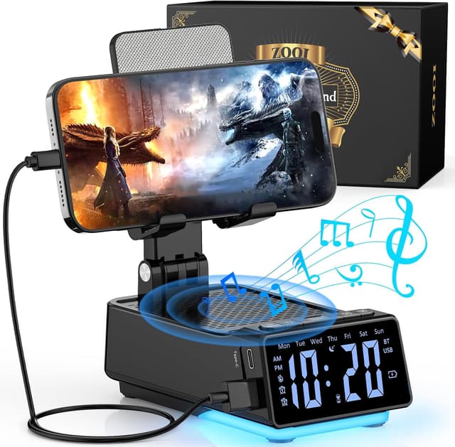 Thumbnail 6 de ZOOI Bluetooth Speaker Phone Stand with Clock