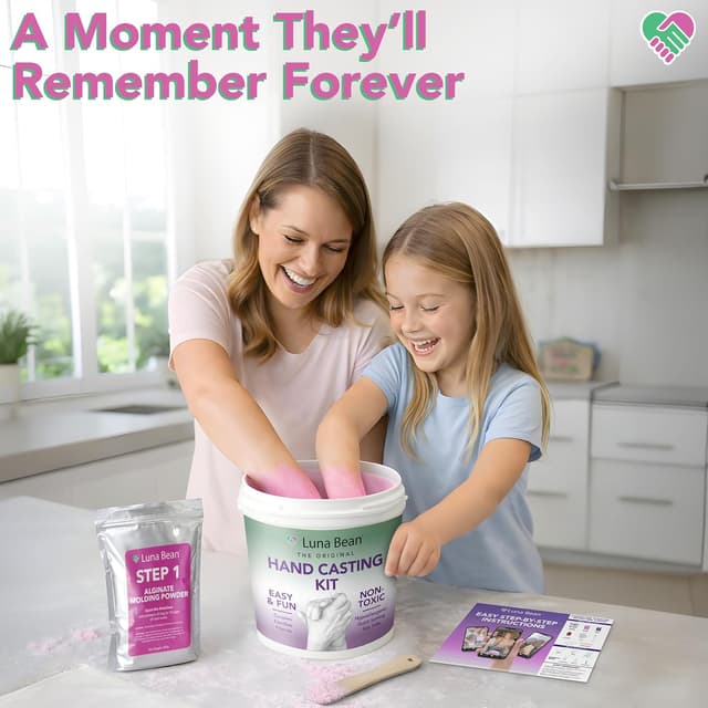 Detalle 2 de Luna Bean Hand Casting Kit 2 Hands 🖐