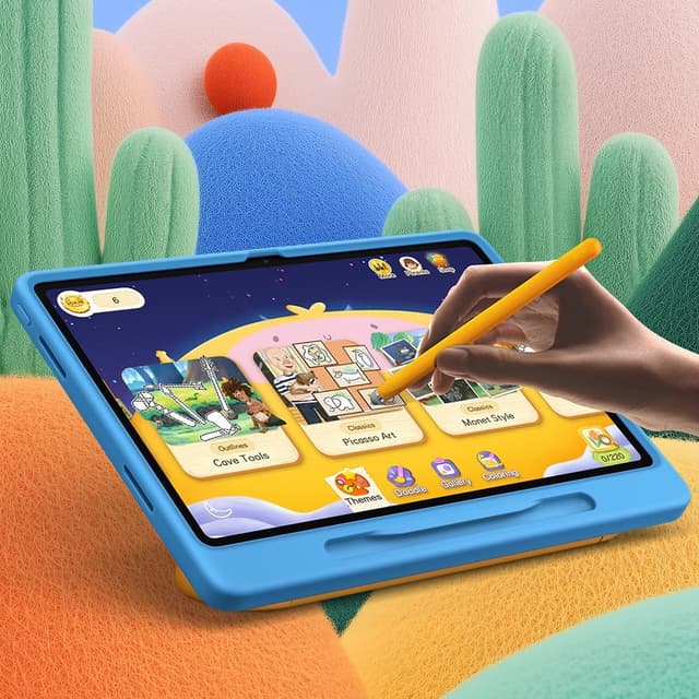 Detalle de Xiaomi 11-Zoll Kinder-Tablet mit Hülle & Stylus (2,5K 90 Hz, 4+128 GB, Wi‑Fi 5) – mattes Glas, 9000 mAh, grau