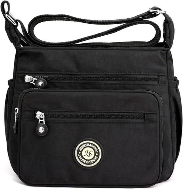 Detalle de Womens Multi-Pocket Casual Crossbody Handbag Waterproof Canvas Shoulder Bag