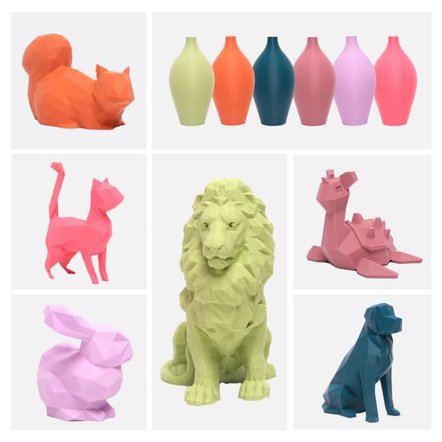 Thumbnail 2 de eSUN PLA Mate 3D Filamento 1.75mm, 2x1kg, Negro y Rojo 🎨