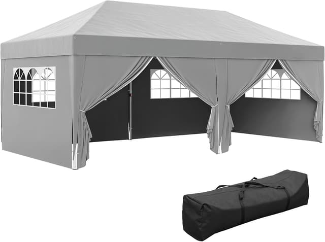 Detalle de Outsunny Tonnelle Jardin Pop-up 3x6 m