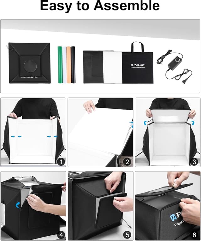 Thumbnail 5 de PULUZ Upgrade Fotobox 40 cm mit 480 LED-Leuchten