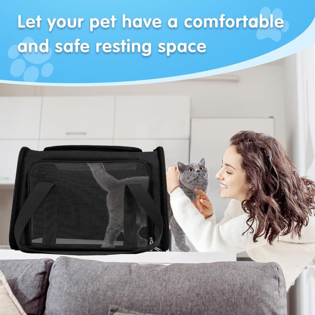 Thumbnail 6 de AiQInu Zaino trasportino pieghevole per cani e gatti 3–6 kg